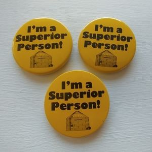 Vintage 1960s Yellow Superior Oil Company Button Lot